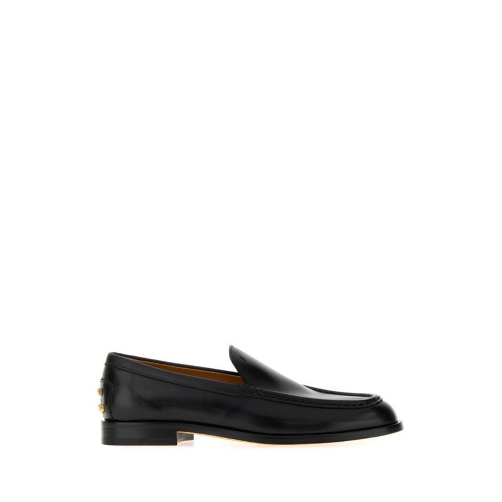 Tod's Women Black Leather Loafers